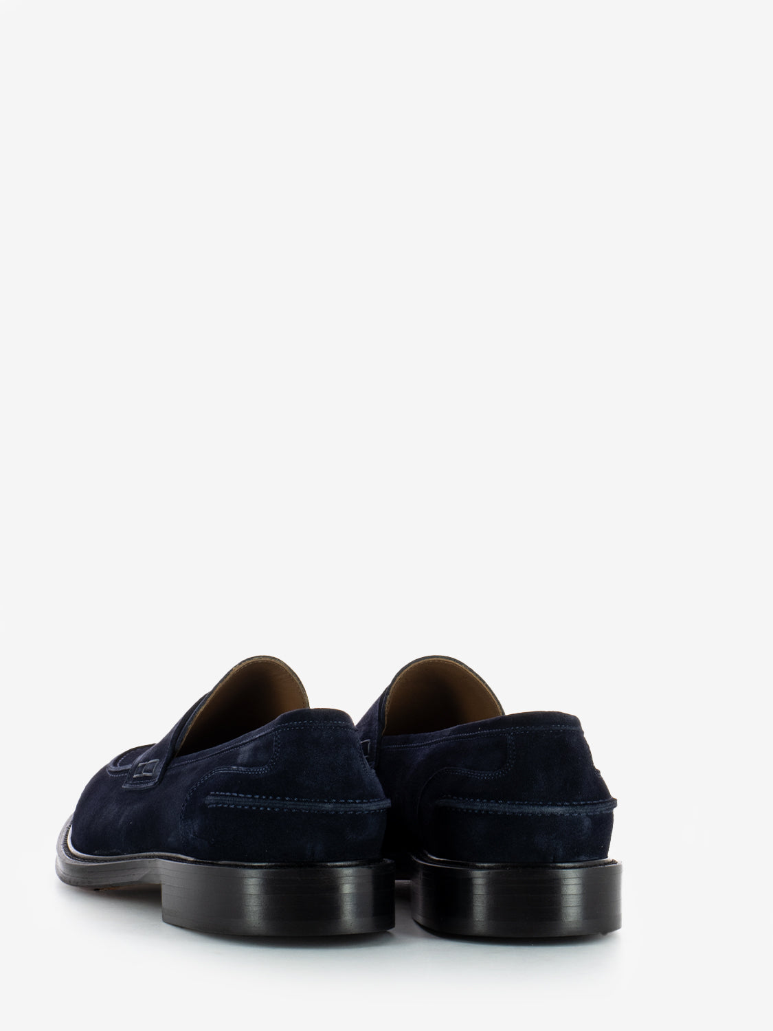 Mocassino penny in camoscio blu