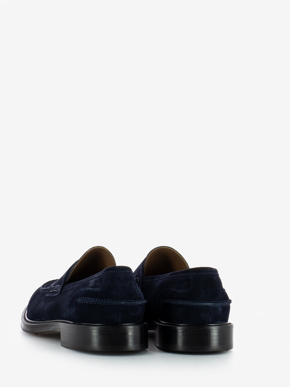 Mocassino penny in camoscio blu