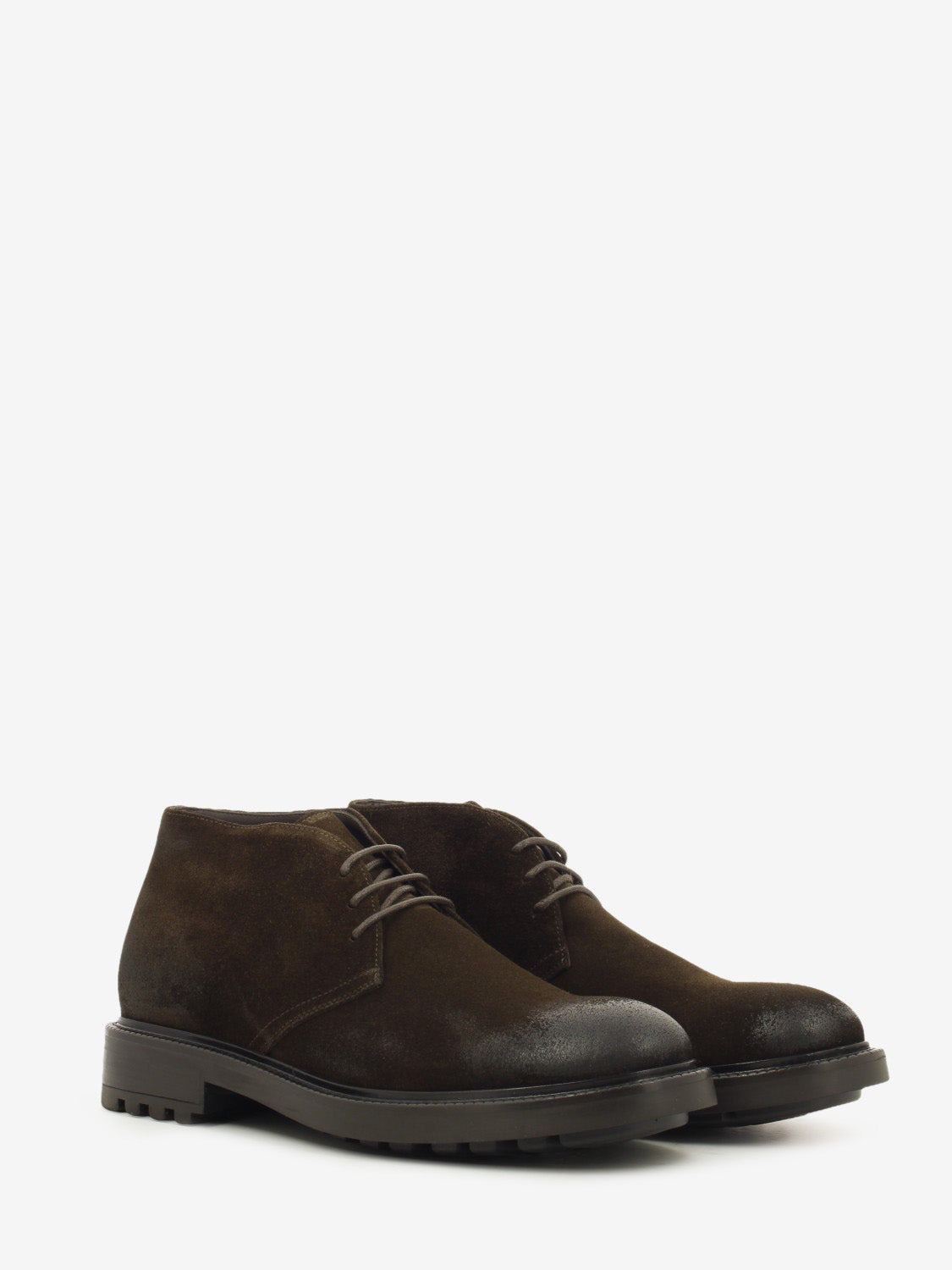 Polish suede wash dark brown