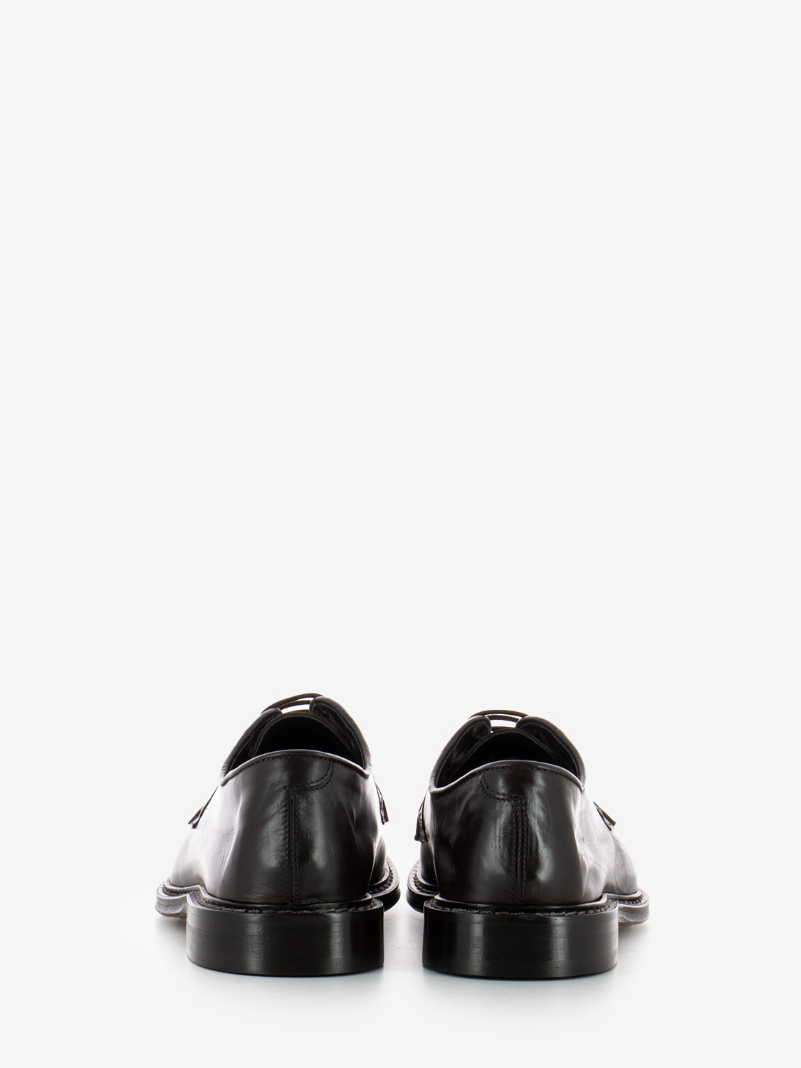 Scarpa derby elegante in pelle testa di moro