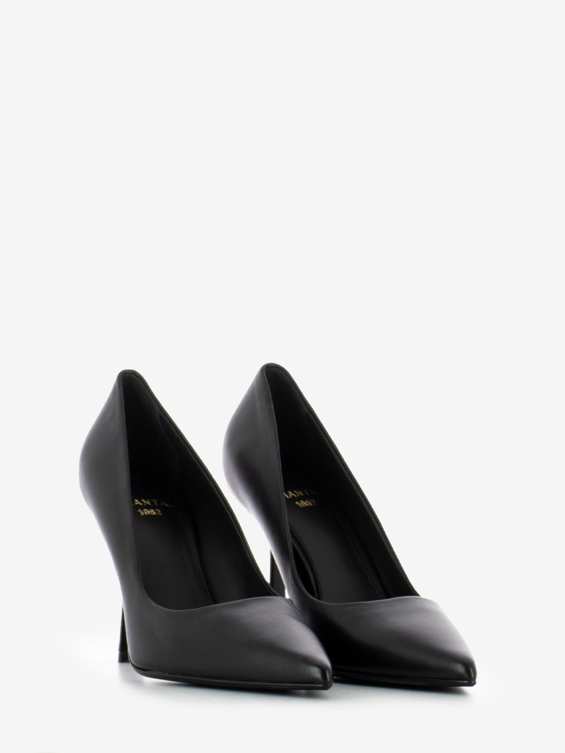 Décolleté in camoscio nero