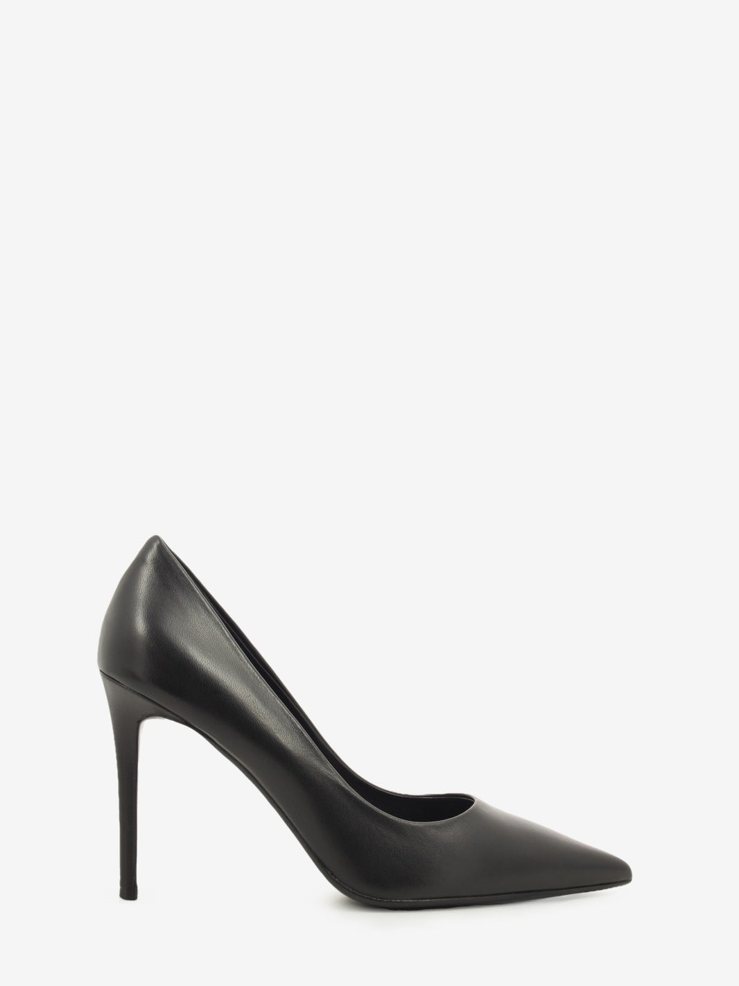 Black nappa leather pumps