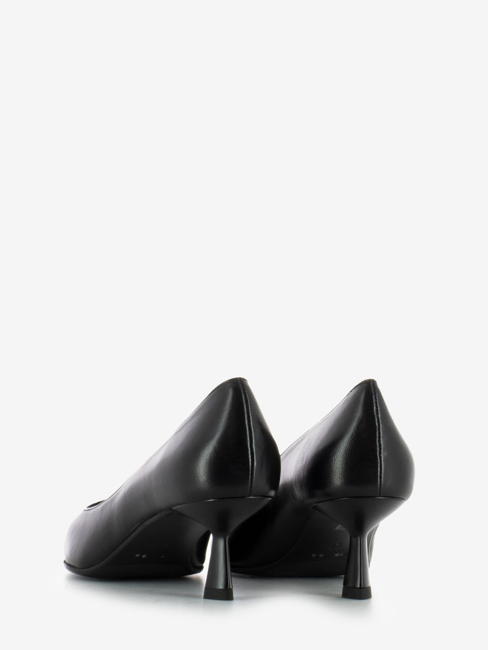 Décolleté in nappa nero