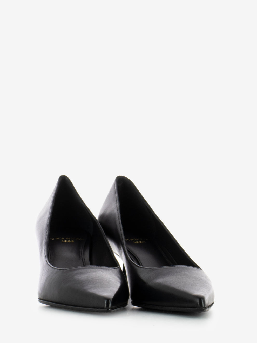 Décolleté in nappa nero