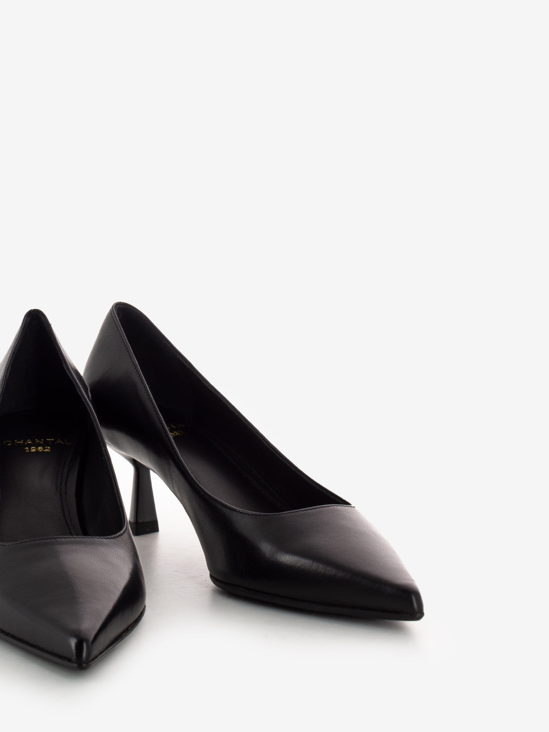 Décolleté in nappa nero