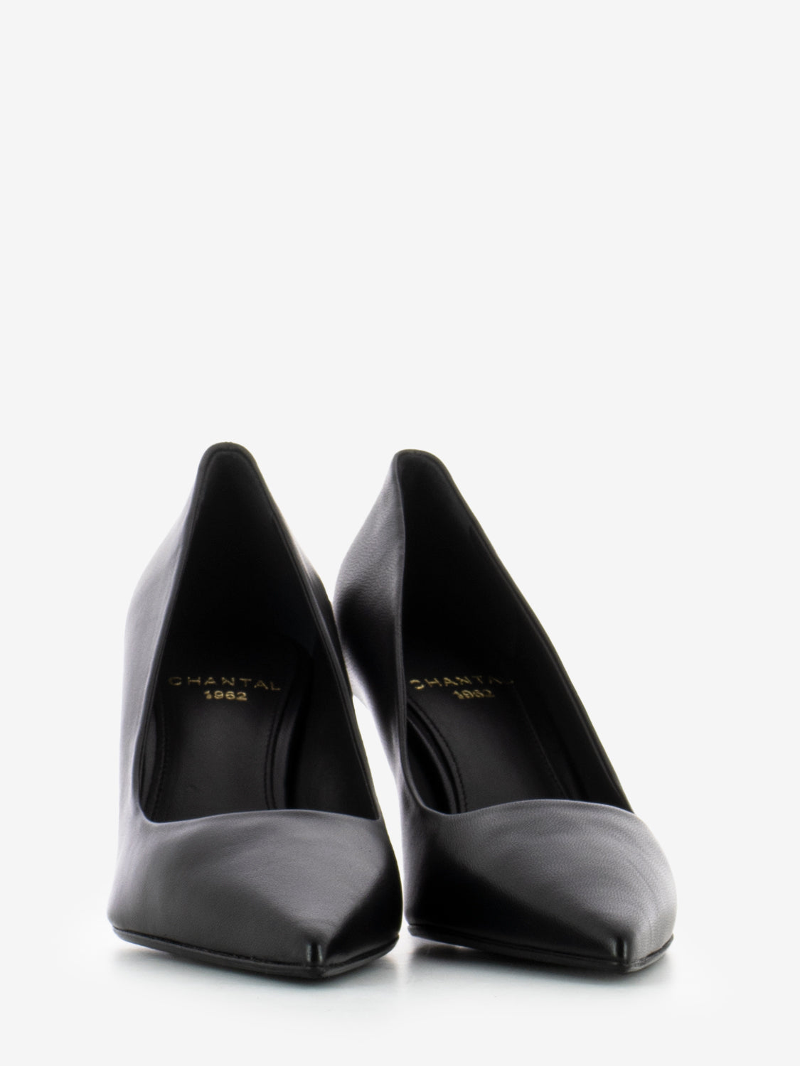 Décolleté in nappa nero