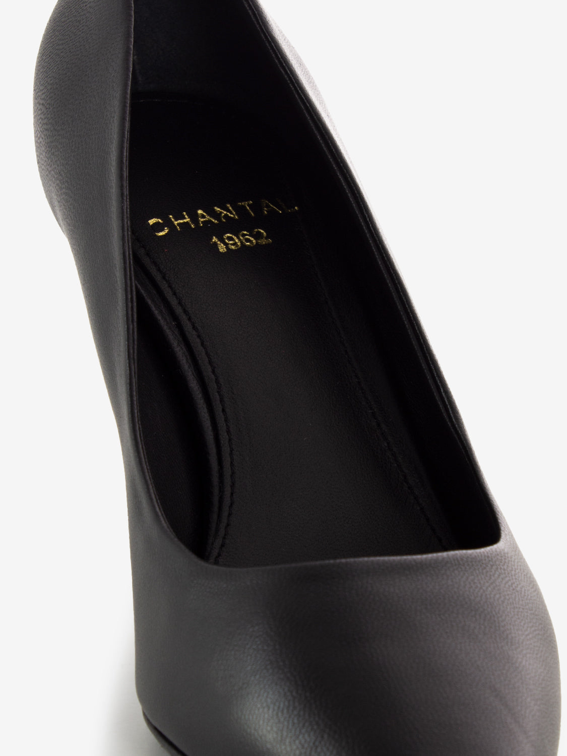 Décolleté in nappa nero