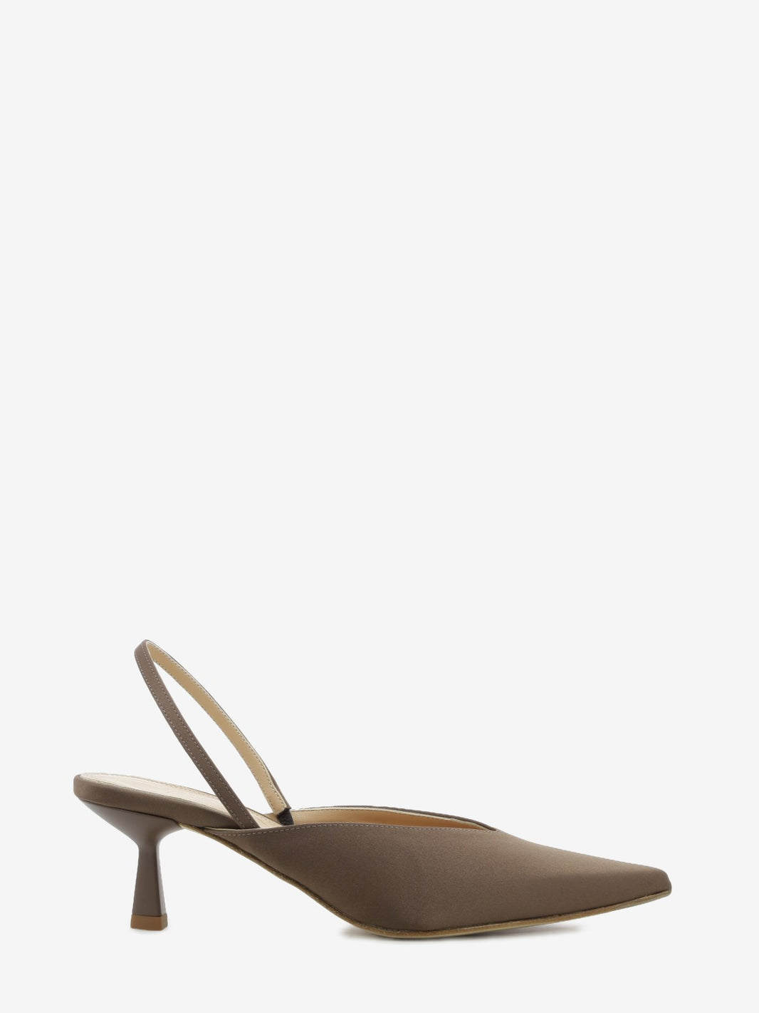 Slingaback in raso moro