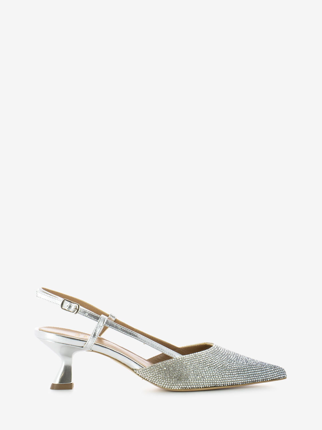 Chanel in pelle argento ghiaccio