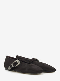 Ballerine con cinturino cavallino moro