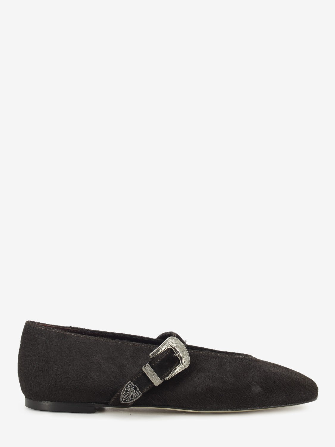 Ballerine con cinturino cavallino moro