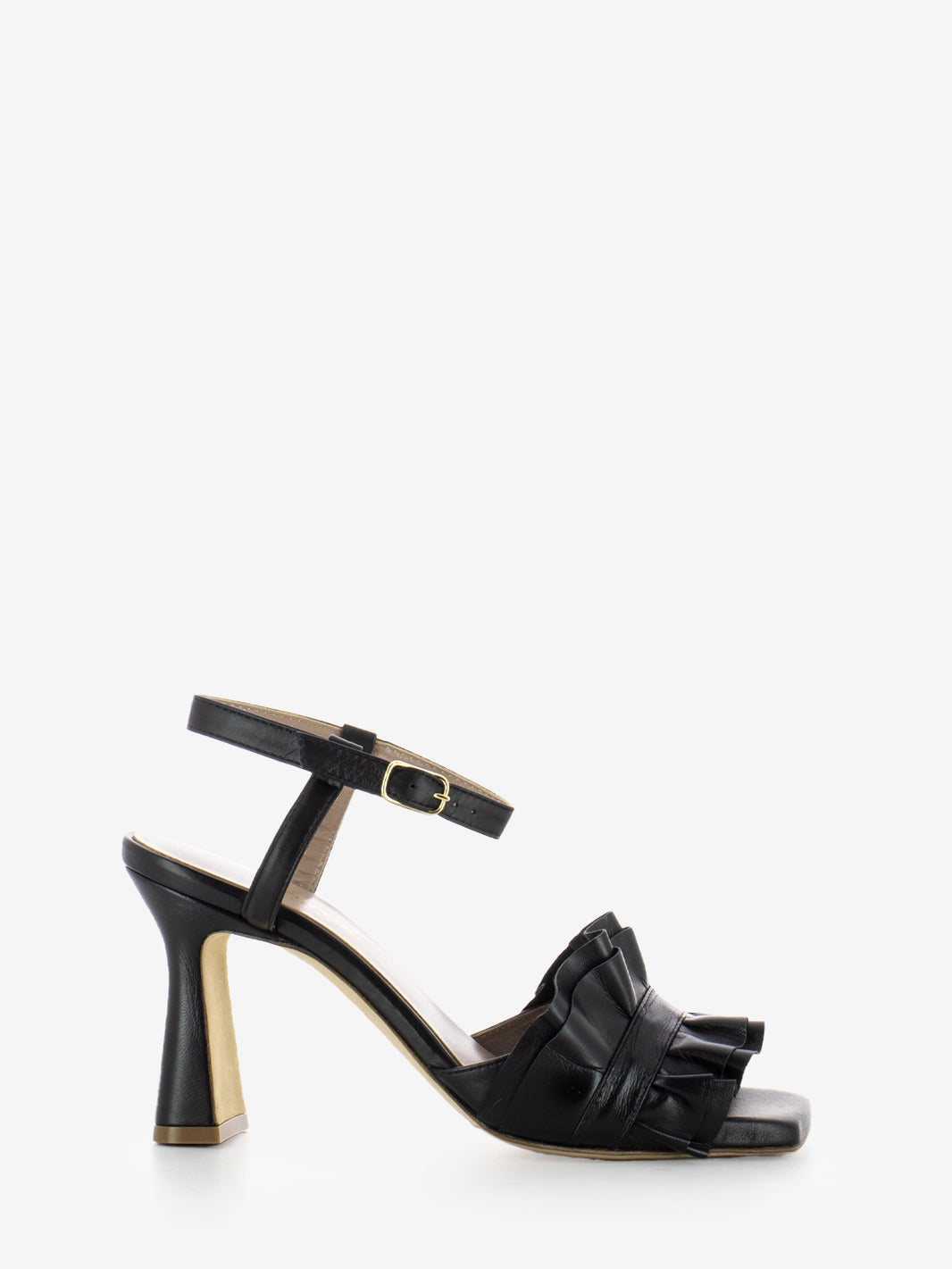 Sandali Gardenia in nappa nero