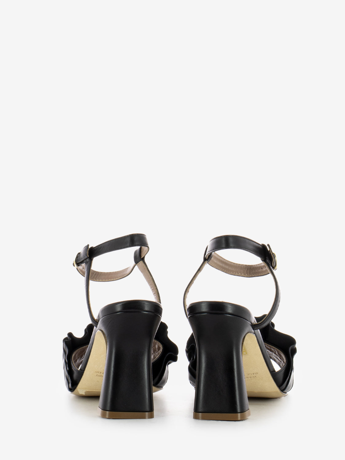 Sandali Gardenia in nappa nero