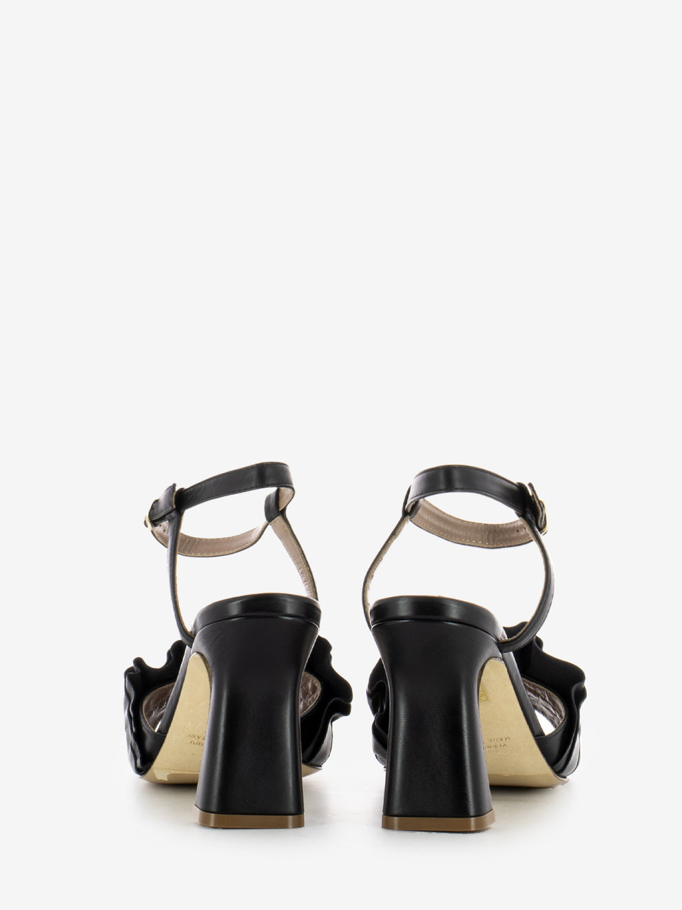 Sandali Gardenia in nappa nero