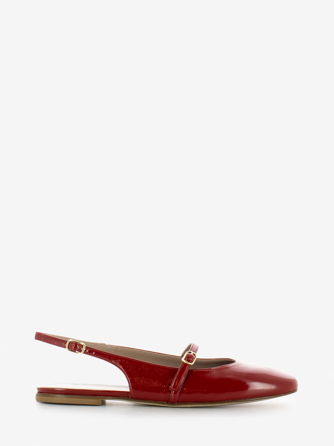 Ester square toe ruby ​​slingback