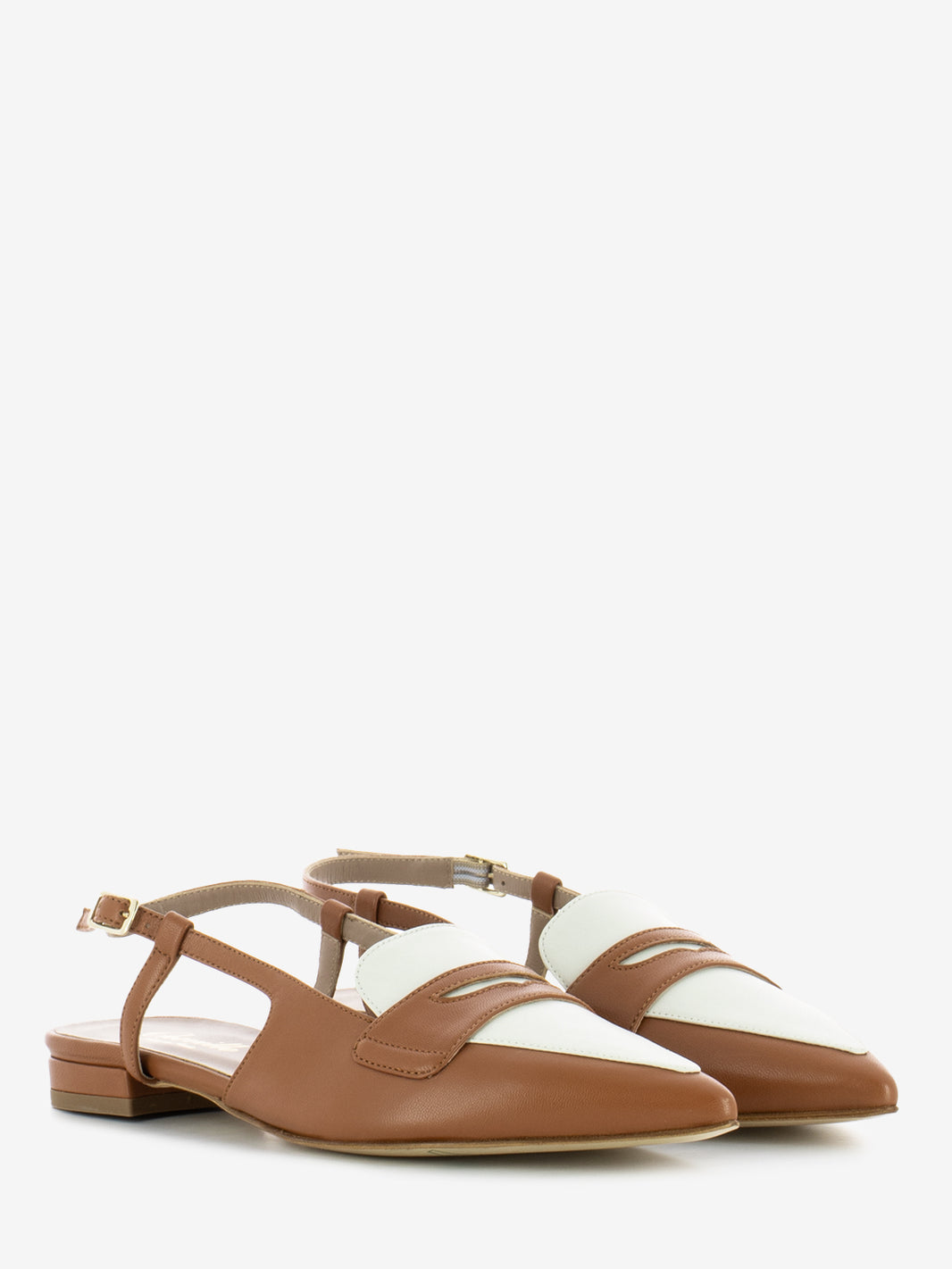 Slingback Fiammetta biscotto / latte