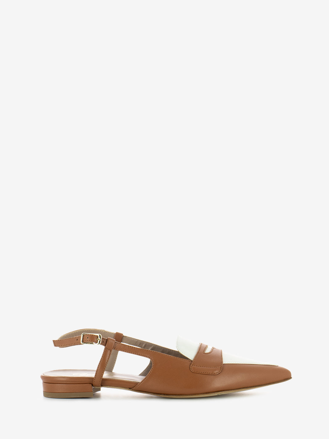 Slingback Fiammetta biscotto / latte