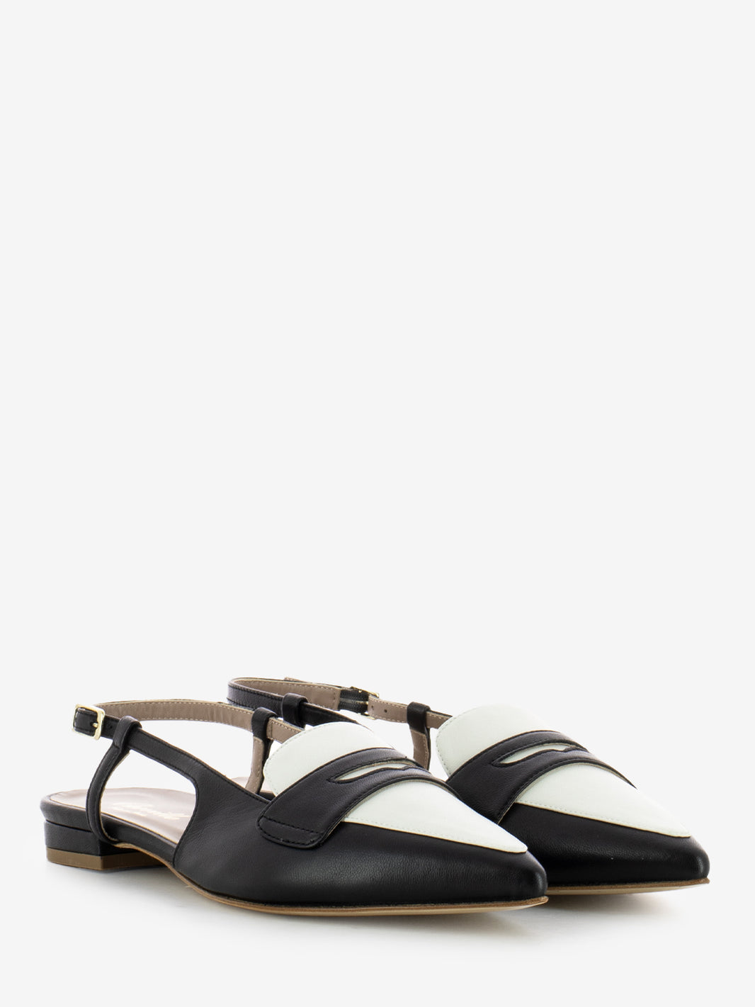 Slingback Fiammetta nero / bianco