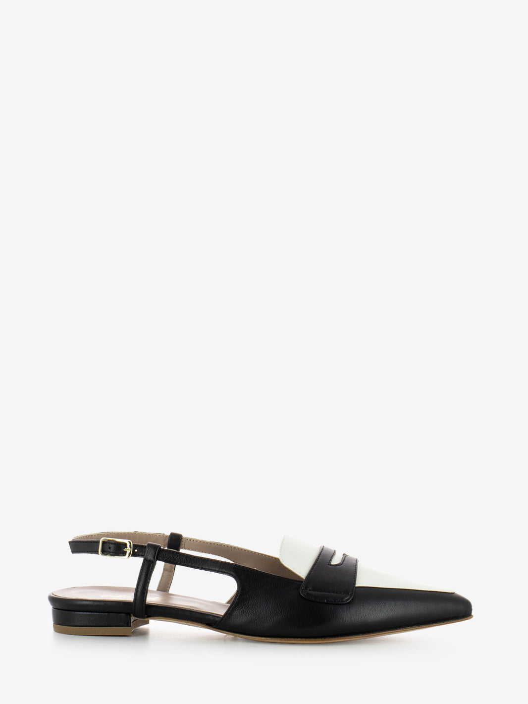 Slingback Fiammetta nero / bianco