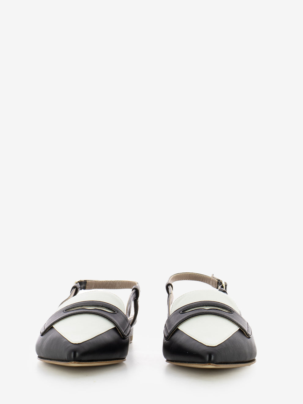 Slingback Fiammetta nero / bianco
