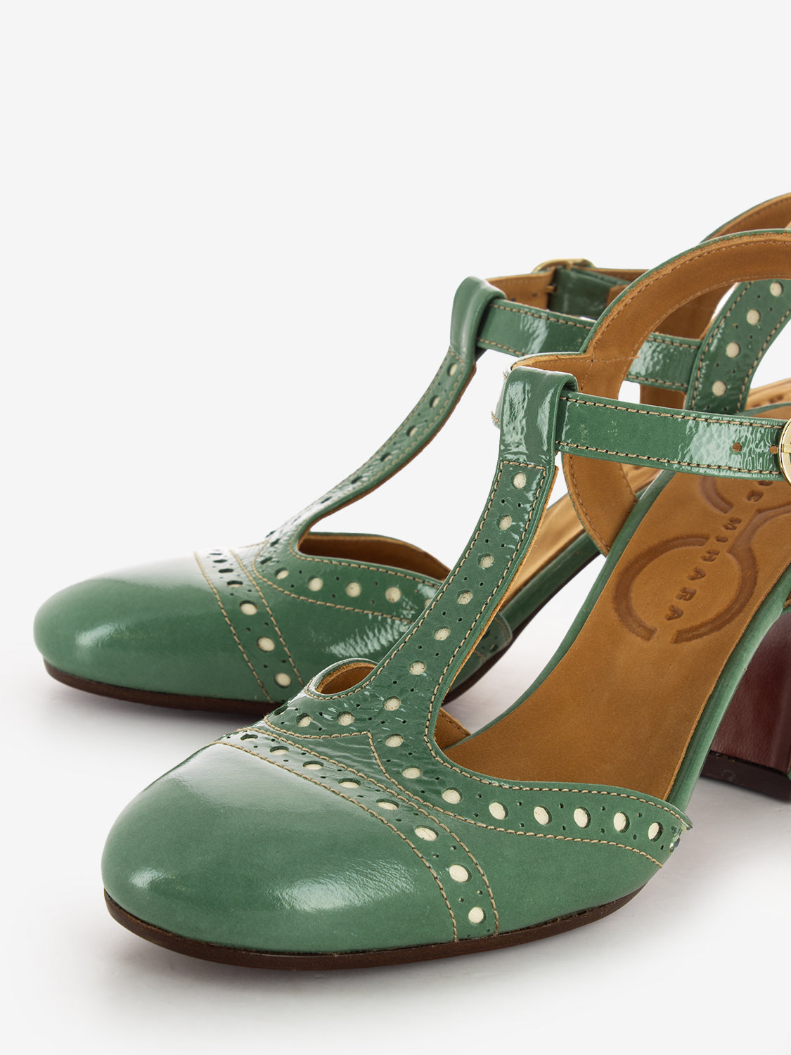 Sandali Piatti Sparta Unisex Made In Spain - Modello Verde Con Perline E Suola In Juta