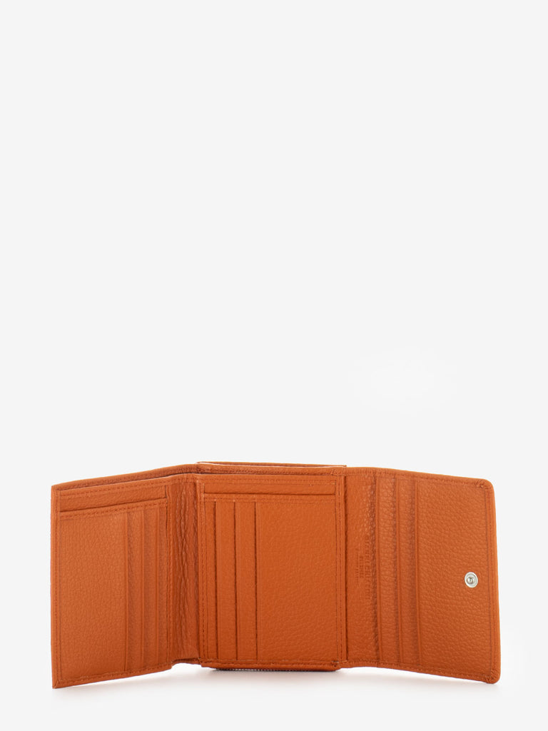 GIANNI CHIARINI - Portafoglio in pelle grain corallo