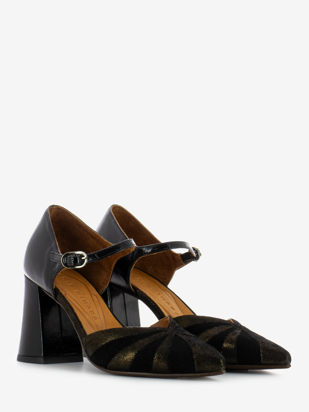 Decollete tango Lolay nero / bronzo