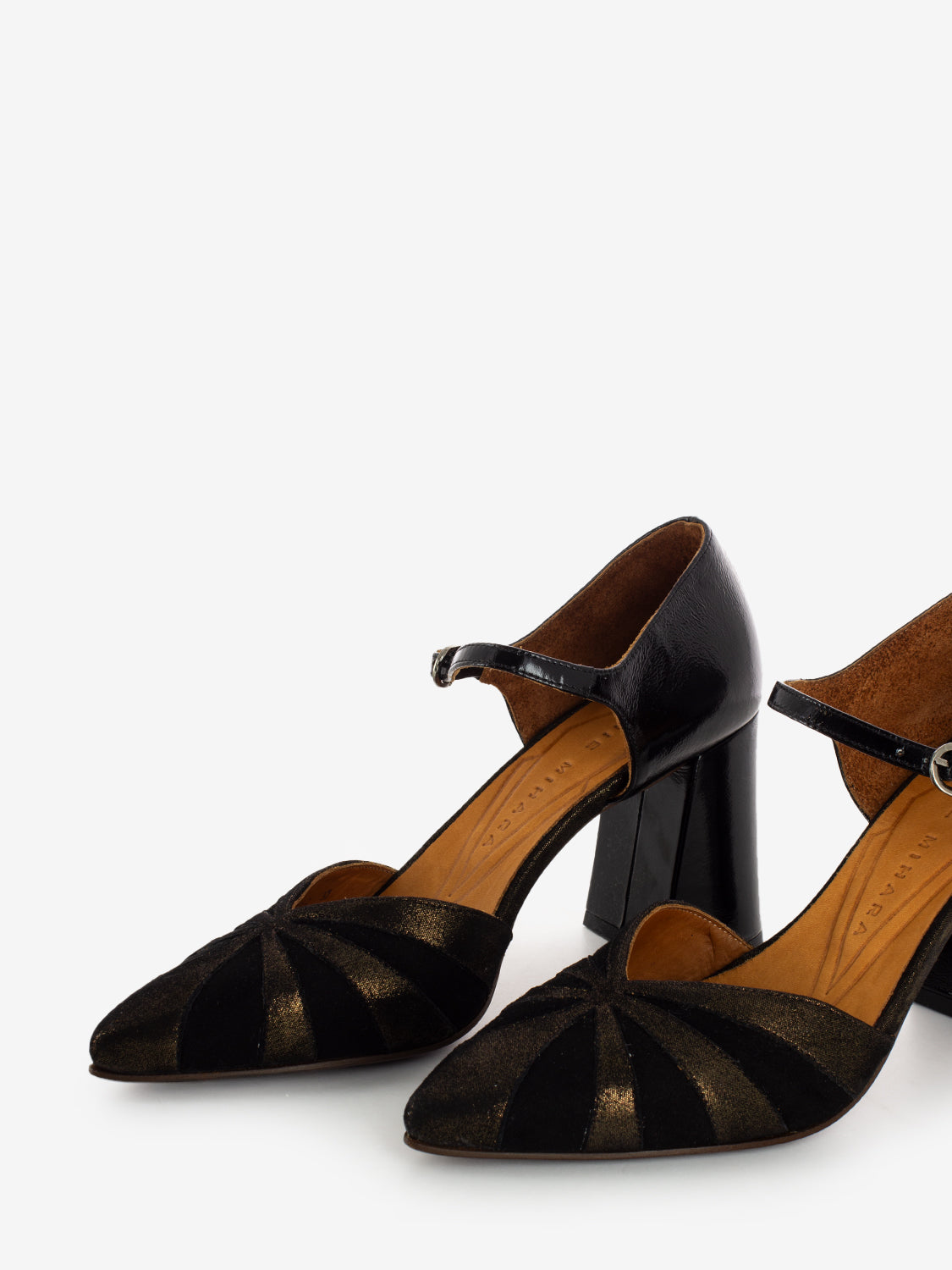 Decollete tango Lolay nero / bronzo