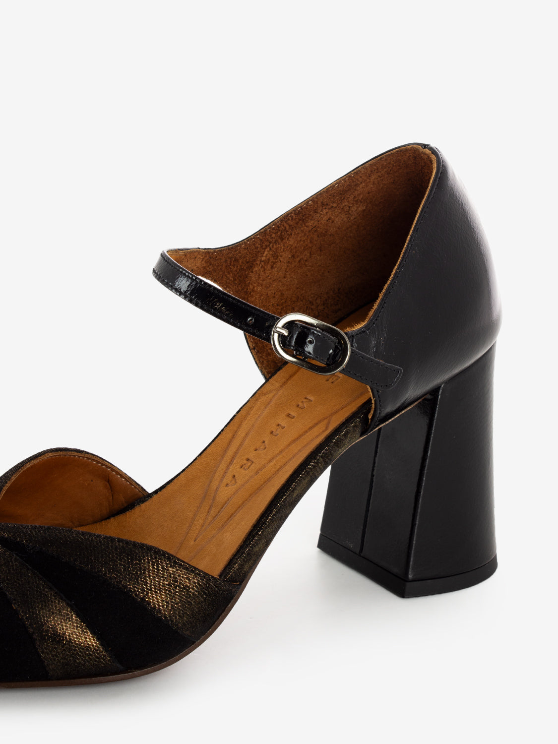 Decollete tango Lolay nero / bronzo