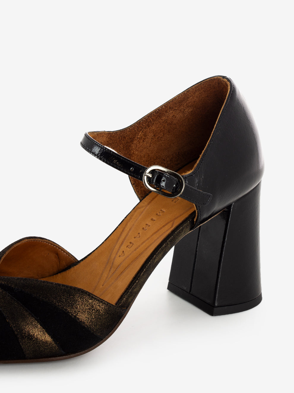 Decollete tango Lolay nero / bronzo