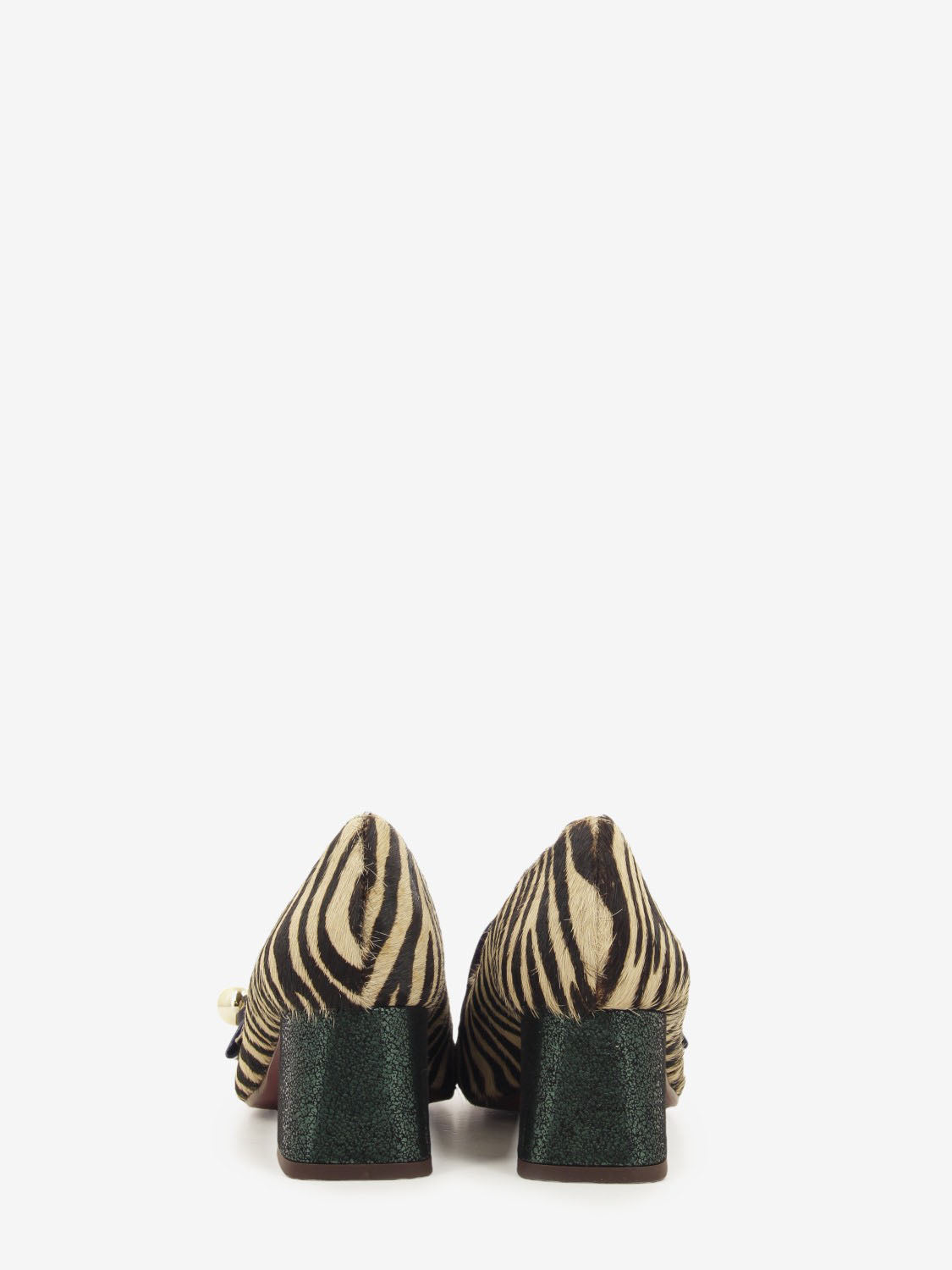 Pinkie zebra / navy loafers