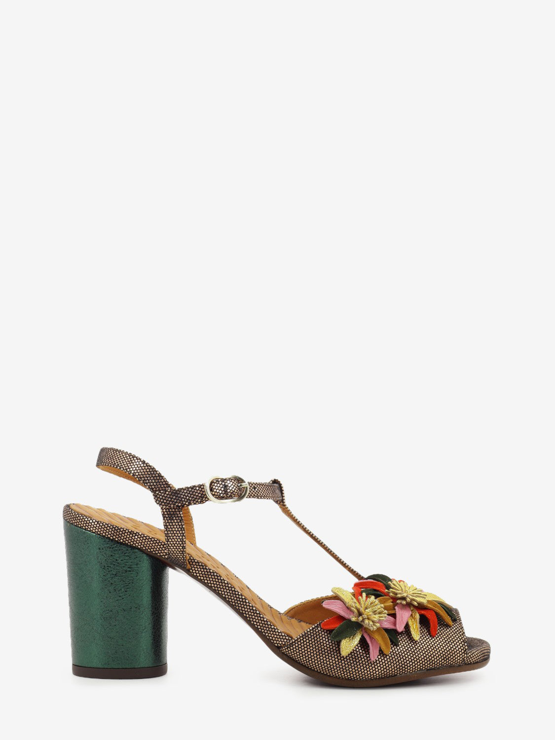 Uliva bronze heeled sandals