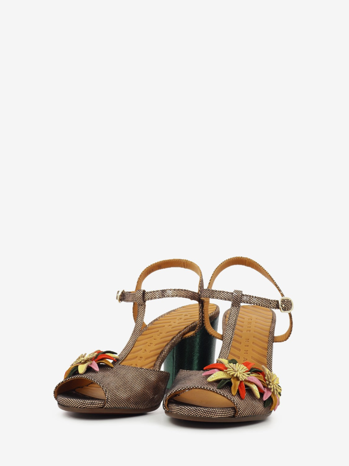 Uliva bronze heeled sandals
