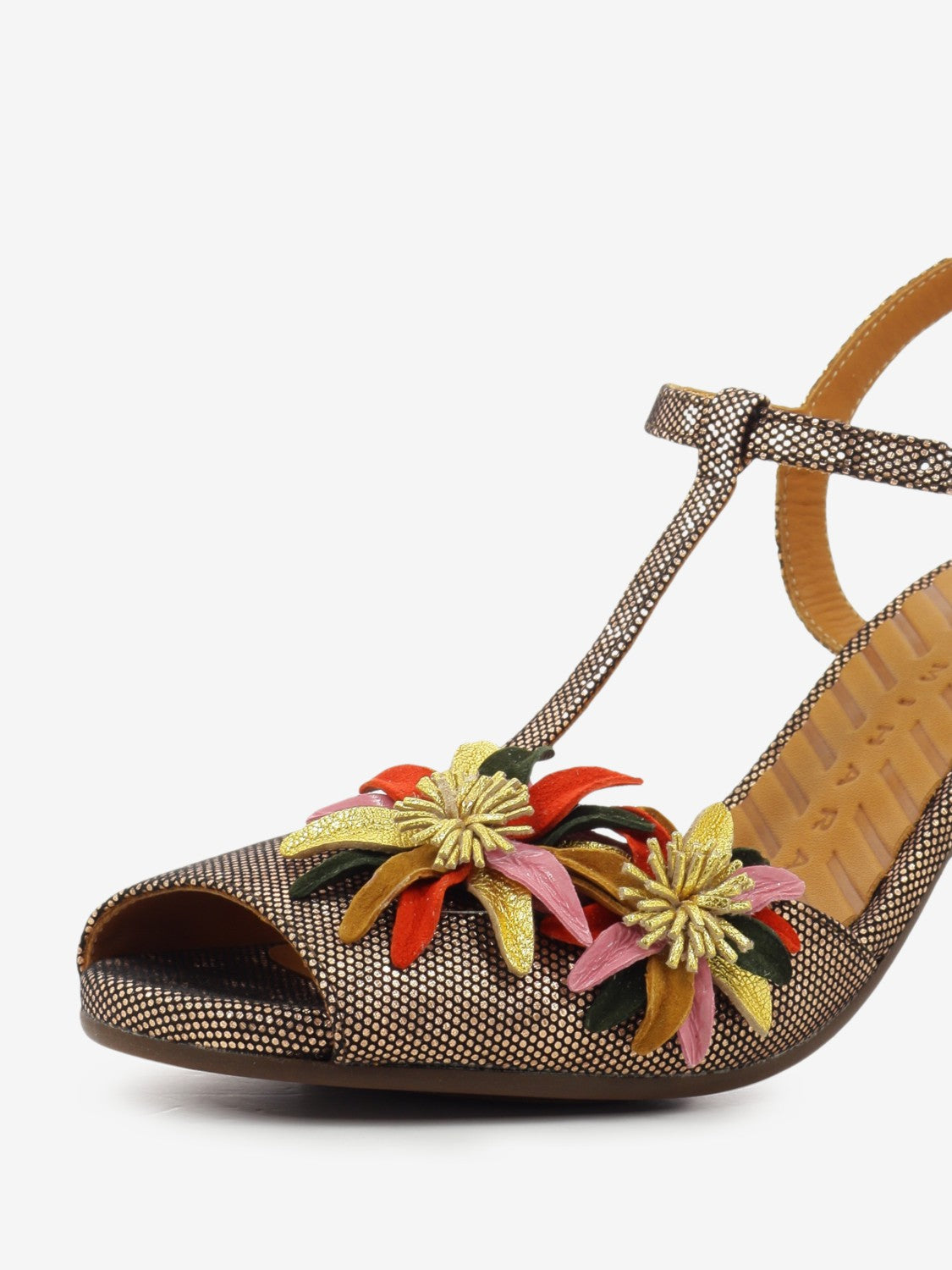 Uliva bronze heeled sandals