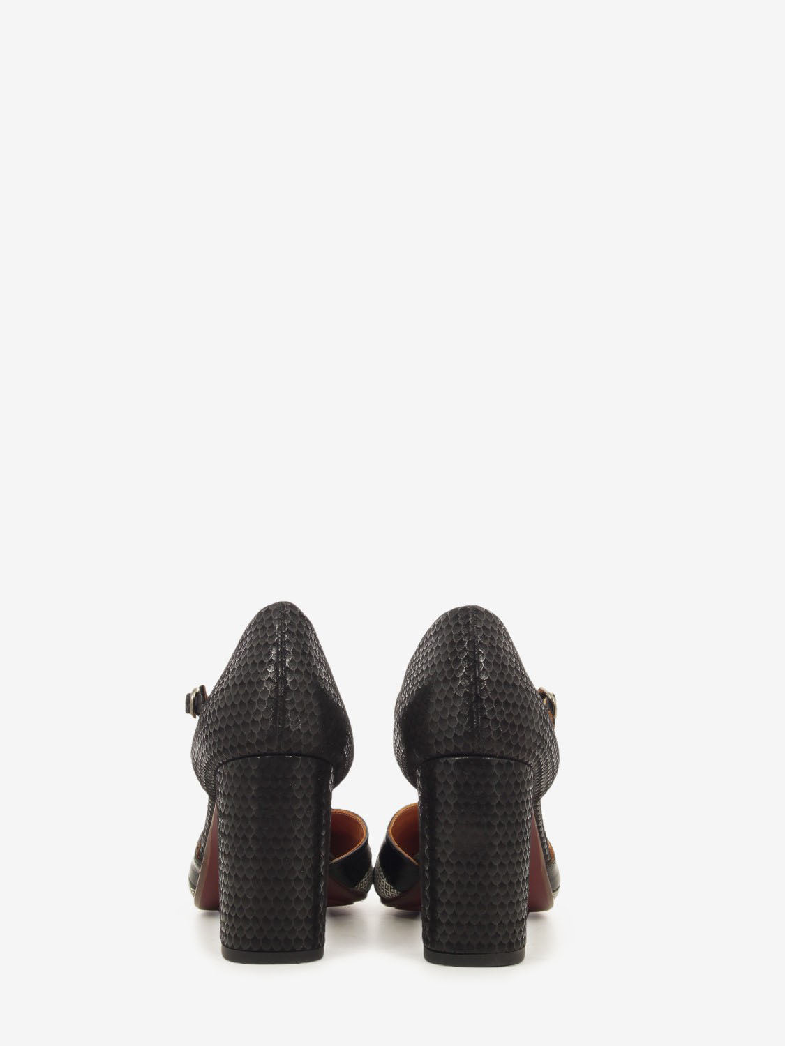 Slingback Aray in pelle nero