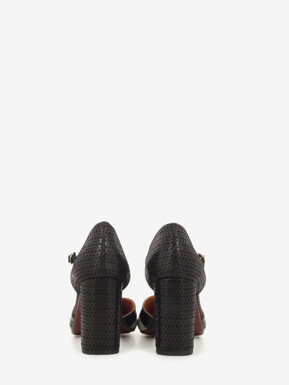 Slingback Aray in pelle nero