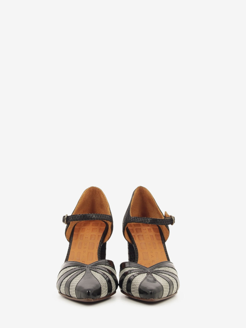 Slingback Aray in pelle nero