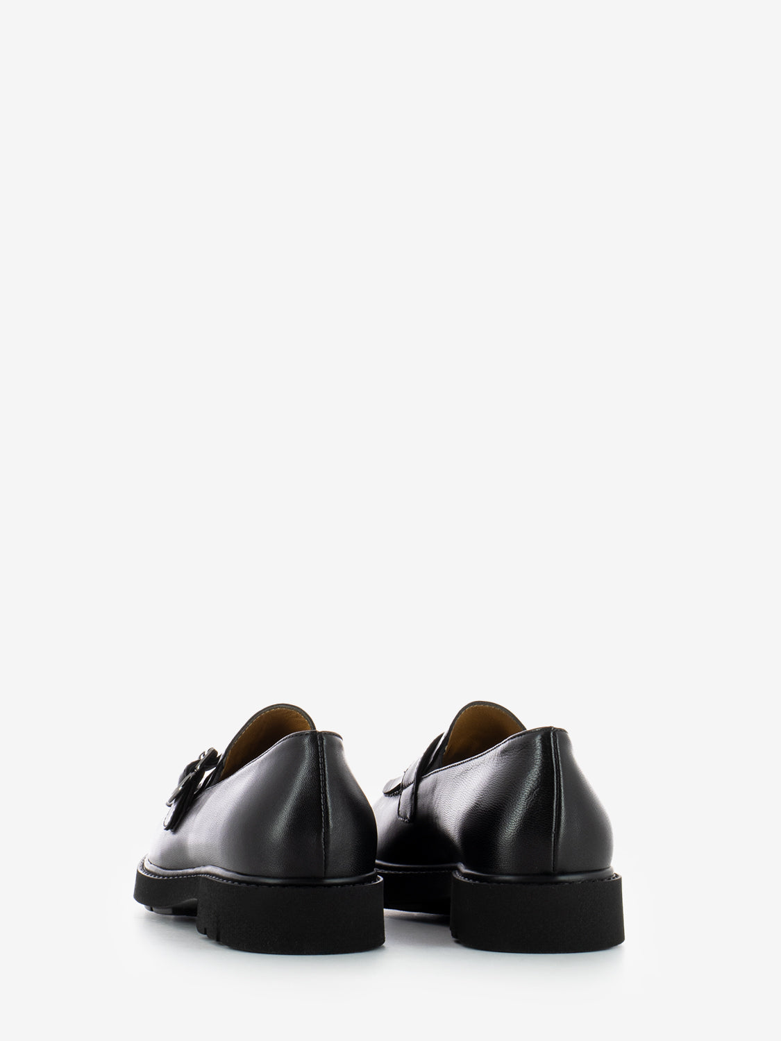BLACK FRINGED LEATHER MOCCASIN 10827_BLK