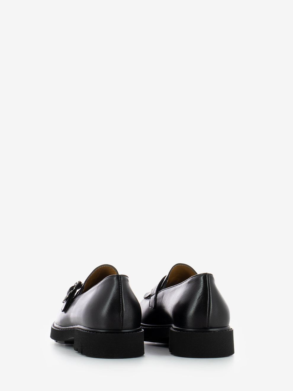 BLACK FRINGED LEATHER MOCCASIN 10827_BLK
