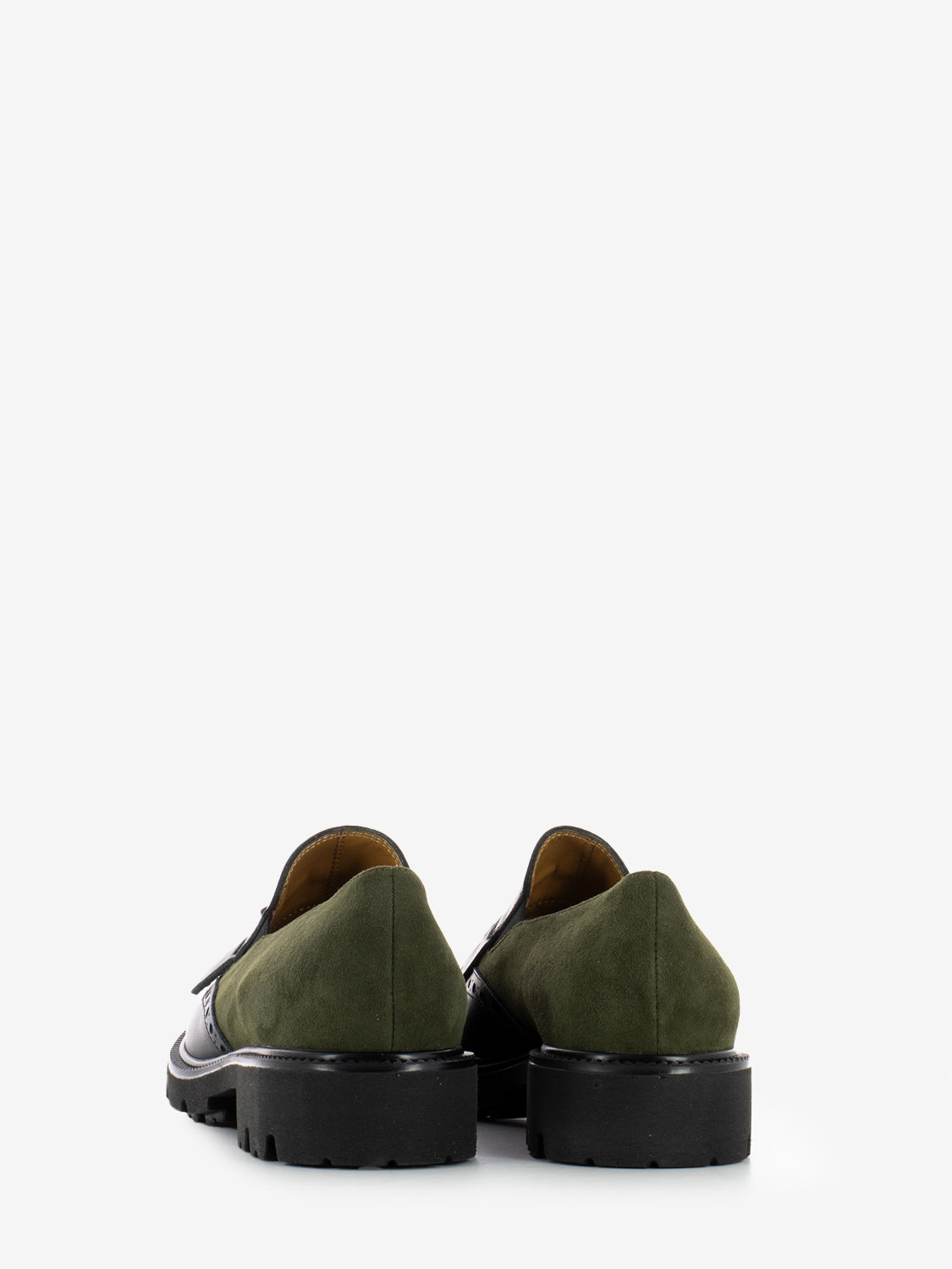 BLACK LEATHER/SUEDE FRINGE MOCCASIN 10816_BLK