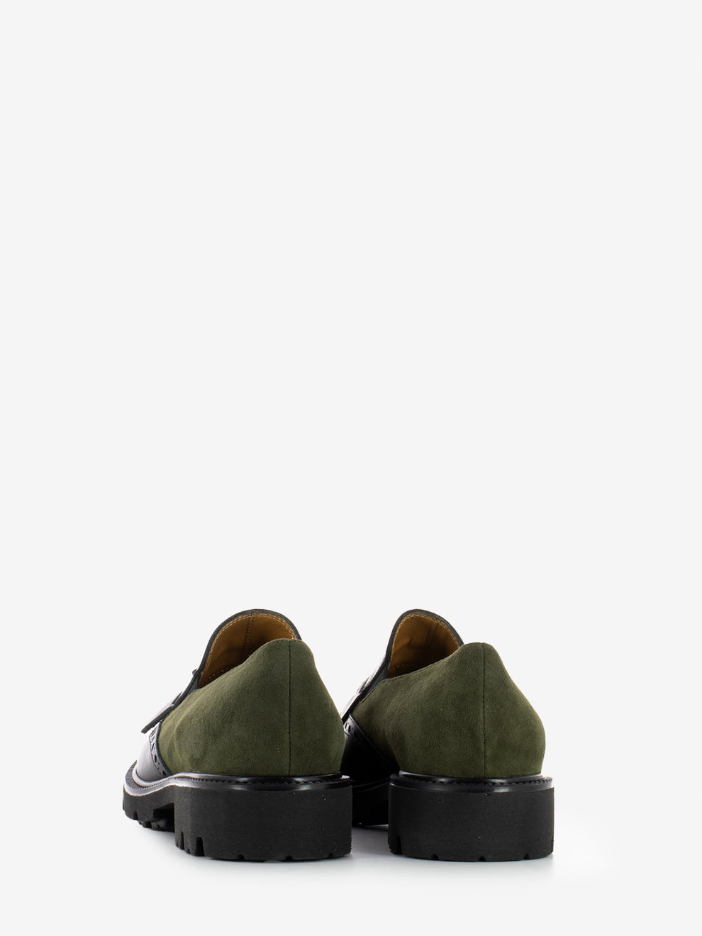 BLACK LEATHER/SUEDE FRINGE MOCCASIN 10816_BLK