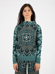 CIRCUS HOTEL - Maglia Arabesque verde