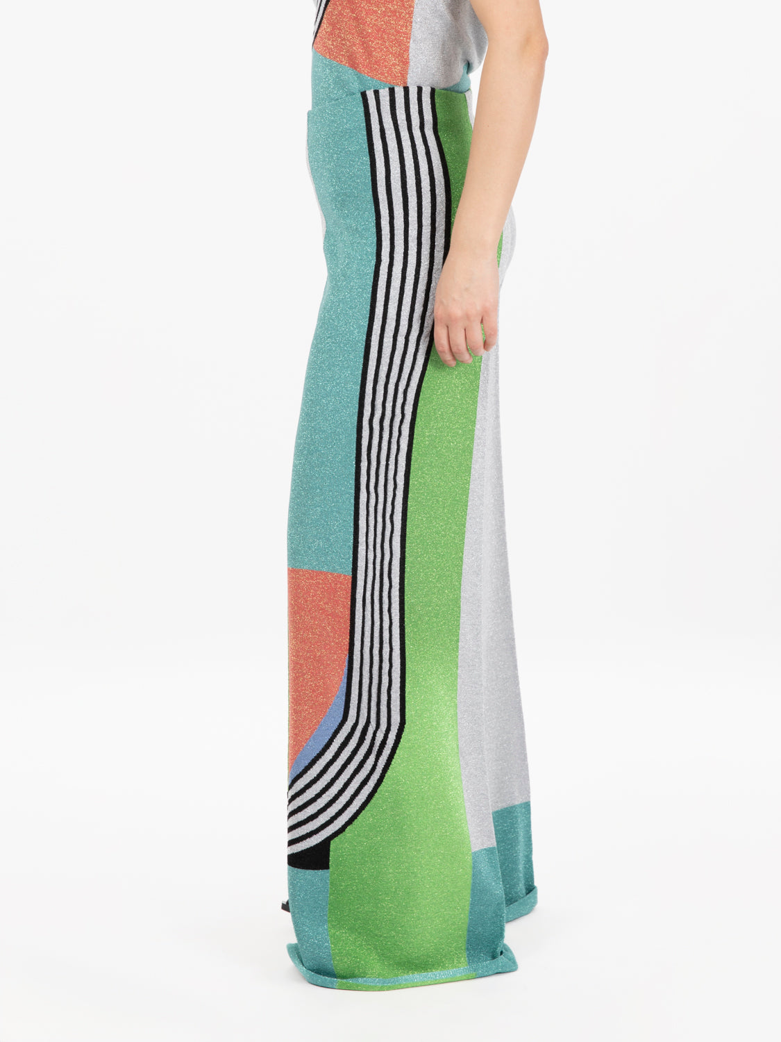 Pantalone a palazzo carioca multicolor