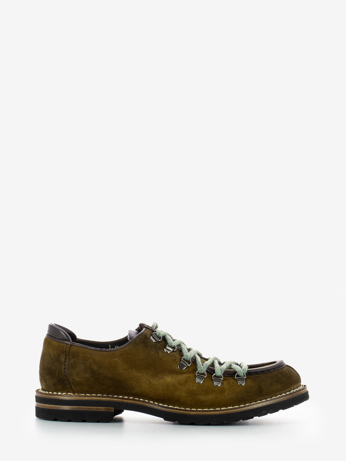 Scarpa camoscio doppio laccio curry