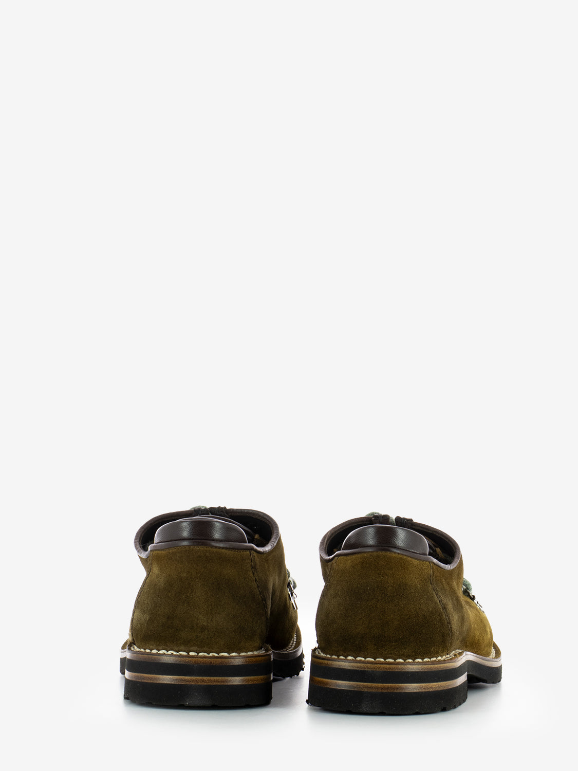 Scarpa camoscio doppio laccio curry