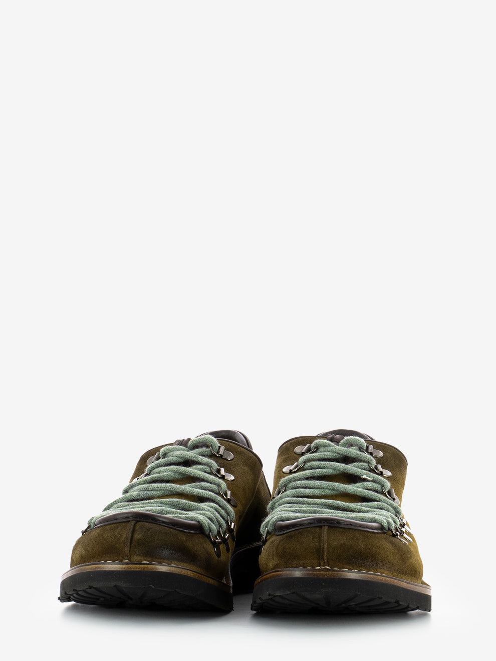 Scarpa camoscio doppio laccio curry