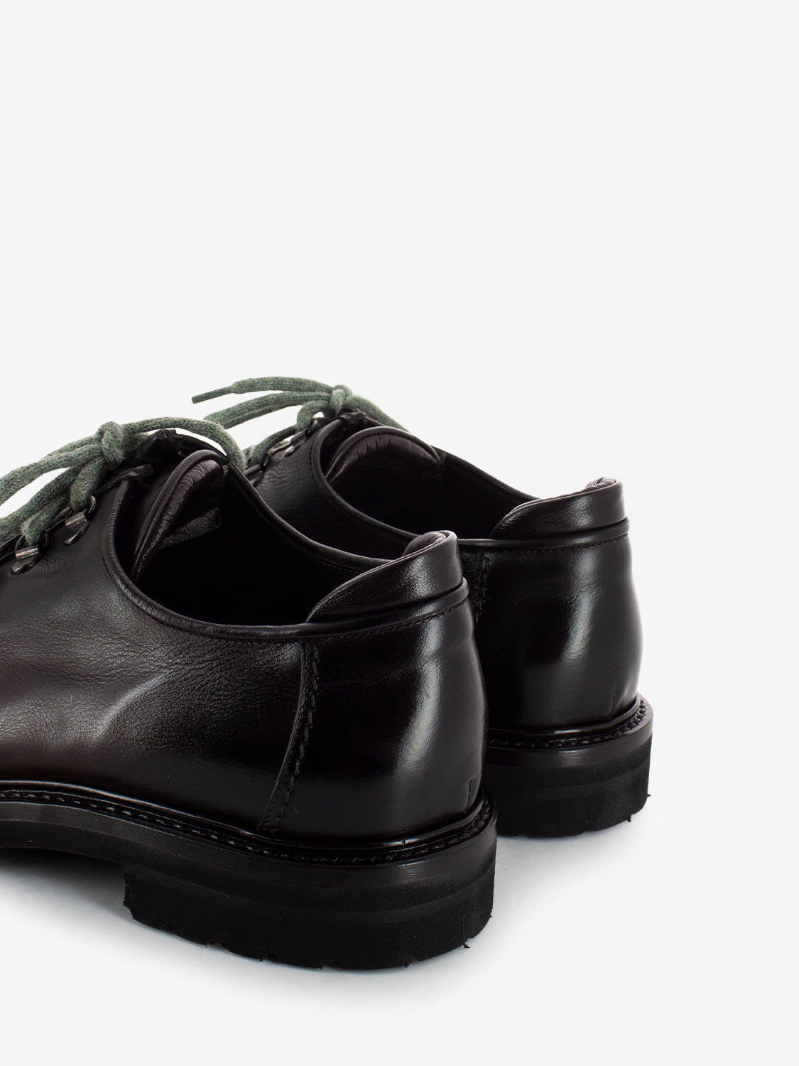 Scarpe ingegnere in pelle testa di moro