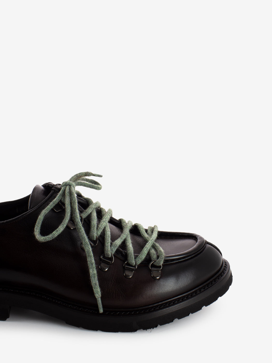 Scarpe ingegnere in pelle testa di moro