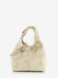 C-Easy handbag in natural / rose fur