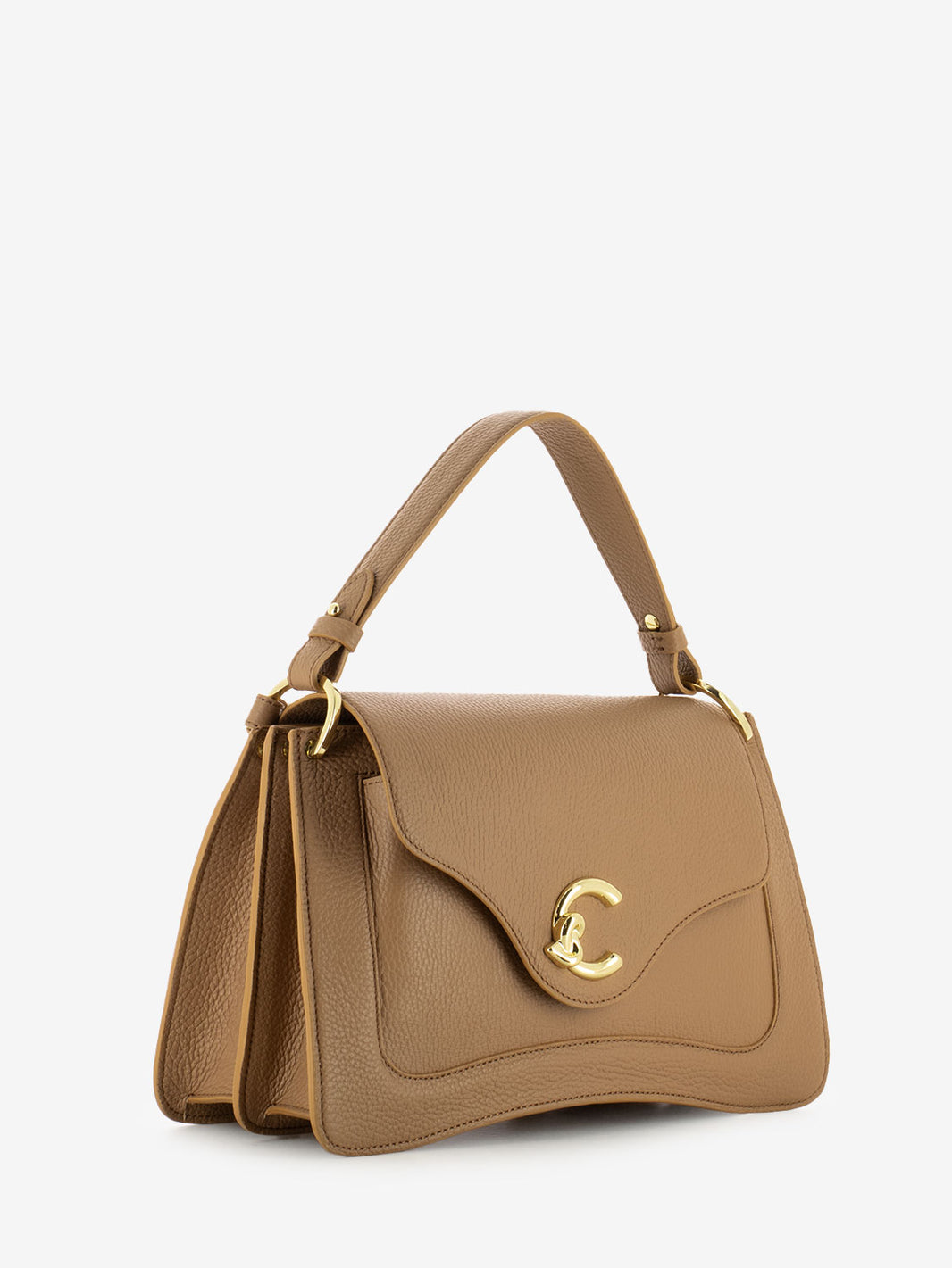 Borsa a mano in pelle martellata skin
